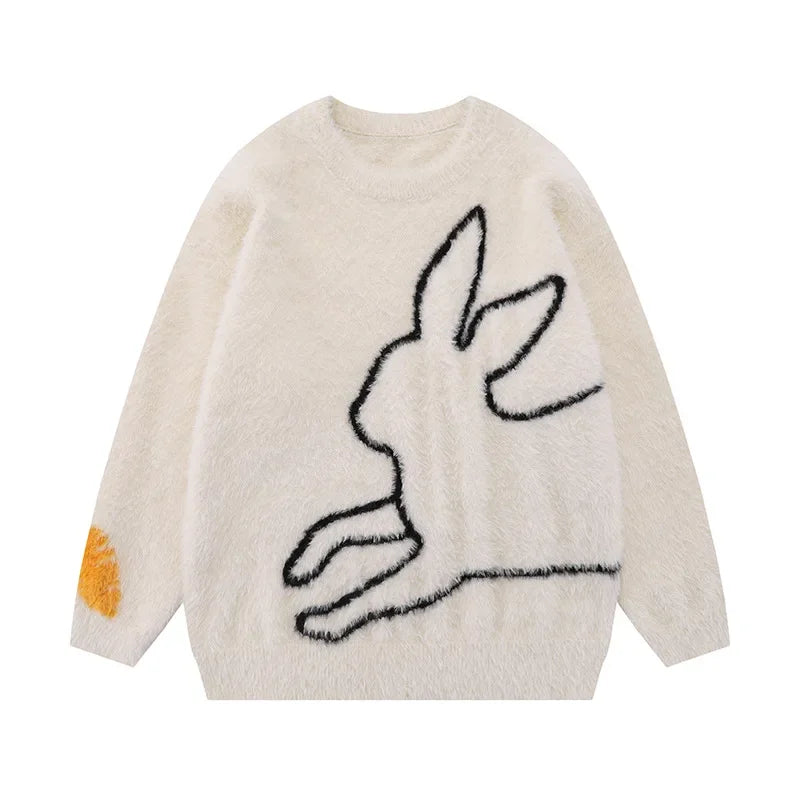 White rabbit sweater top