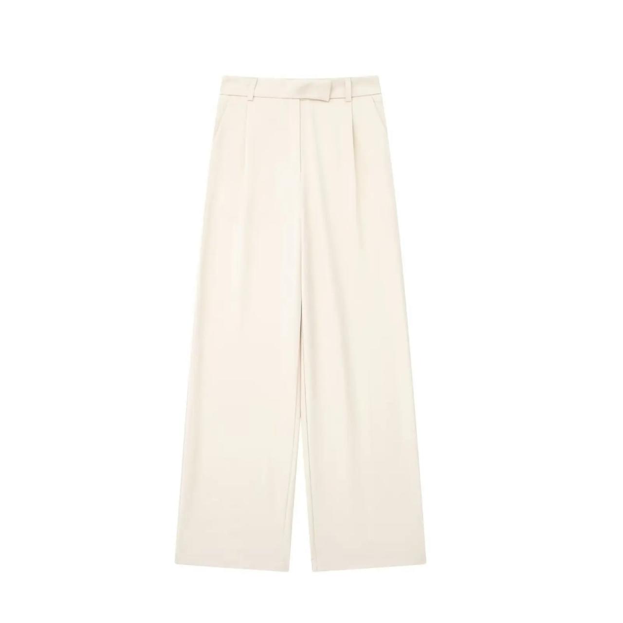 High Waist Womens Wide Leg Trousers with Stretch Fit main image 0