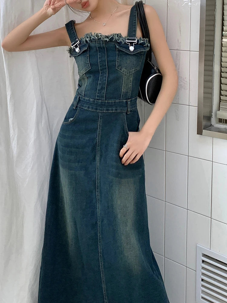 casual overall dress Amazon.com: PLNOTME Womens Denim Overall Dress Casual Summer Adjustable  Straps Front Split Jean Overall Midi Dress : Clothing, Shoes & Jewelry