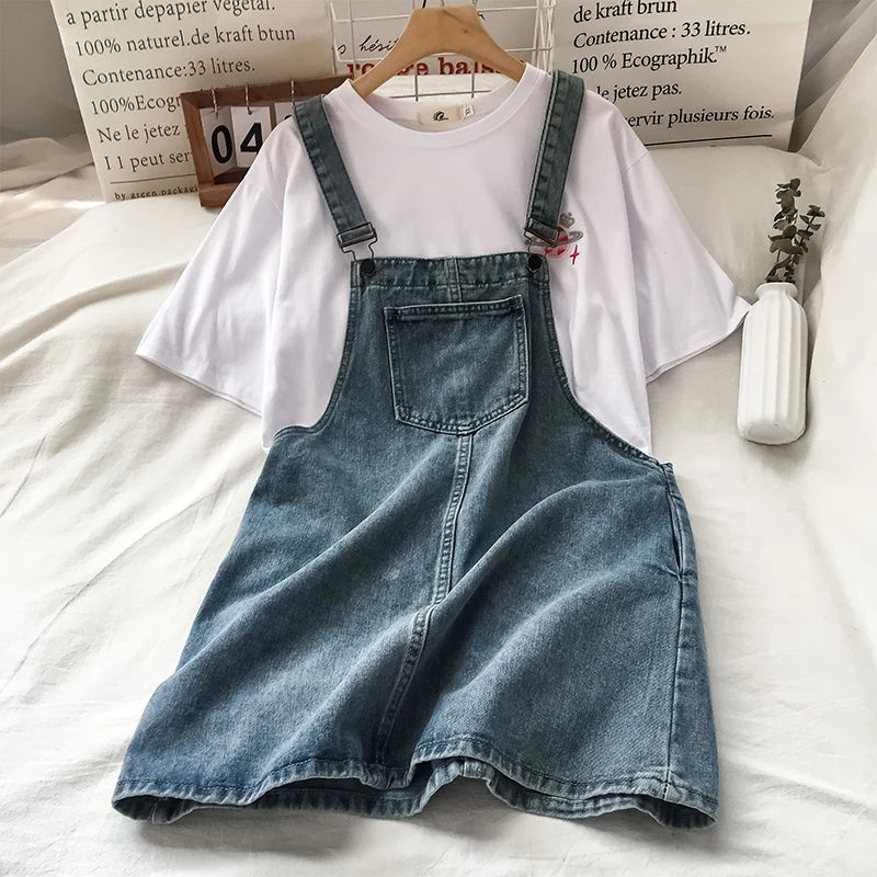 Adjustable Strap Overall Dress