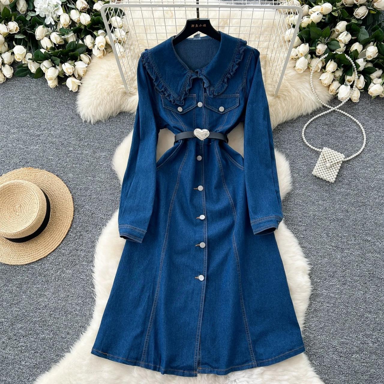 denim dress with cutouts Denim Cut Out Mini Dress-Medium Wash