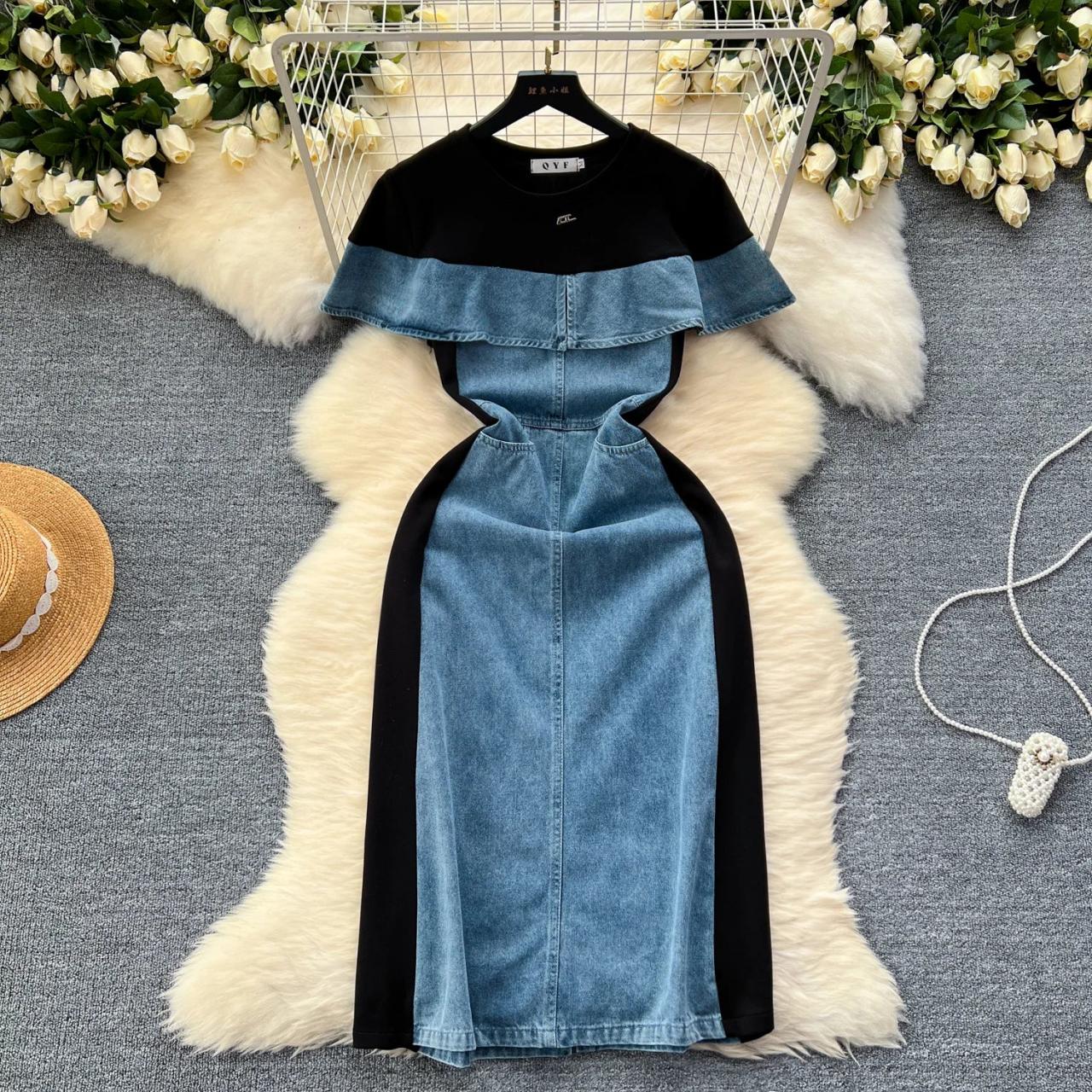 denim cape dress THE DENIM CAPE LARGE