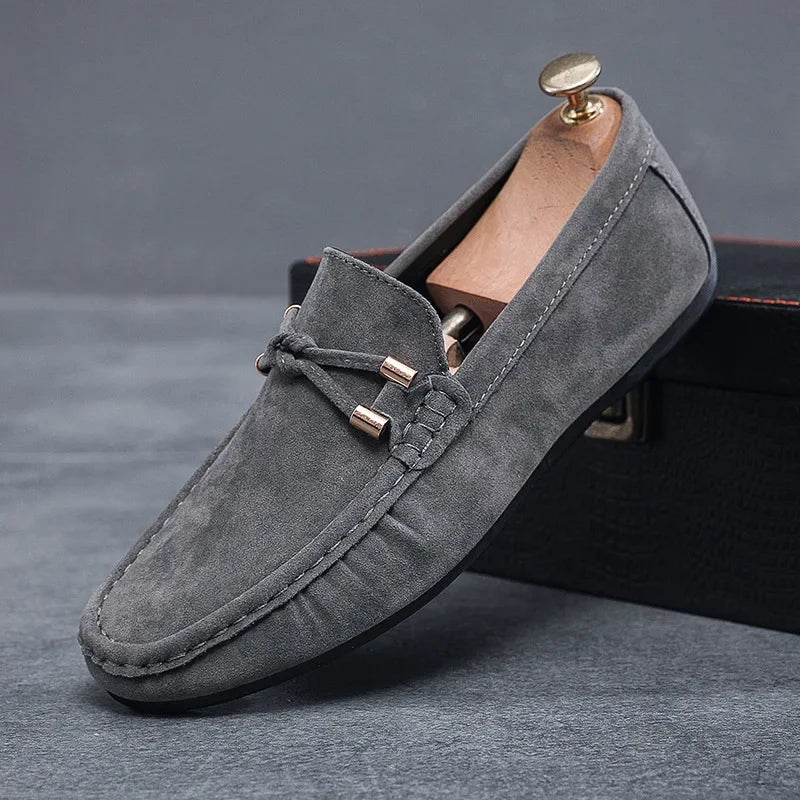 Men\'s Gray Loafers with Ribbon Detail Shop main image 2