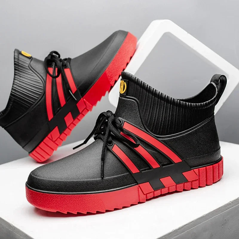 Stylish Black and Red Sneakers Mens Running Sneakers Sale: Performance Running Shoes, Soft  main image 3