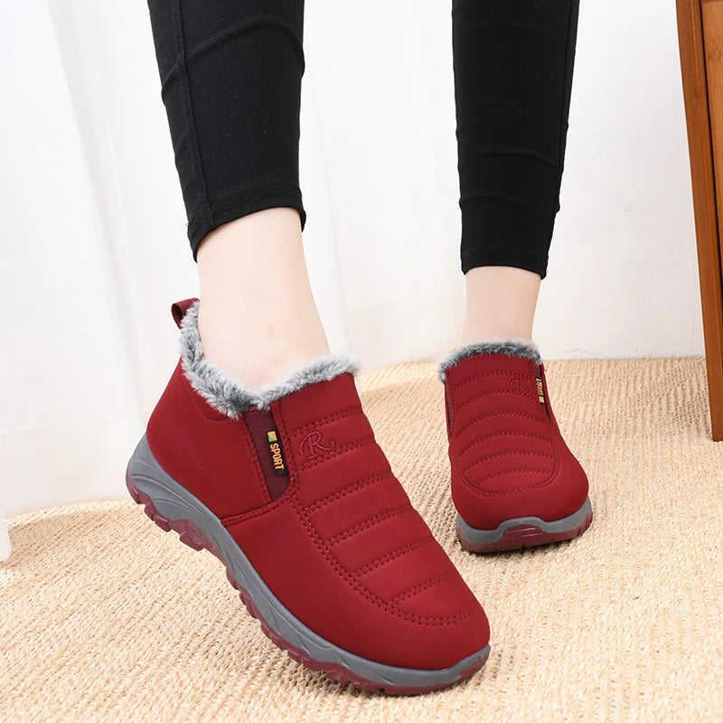 Womens Winter Warm Fleece Lined Slip-on Shoes on Luulla - Main Image