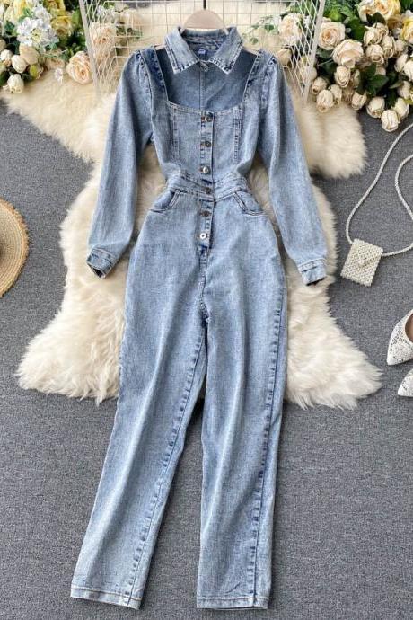 Stylish jumpsuits, new cutouts, square-necked vintage jeans