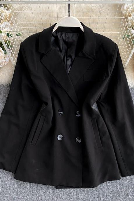 Ladies&#039; suit jacket, new style, small design sense, binding waist, thin temperament, commuting women&#039;s wear