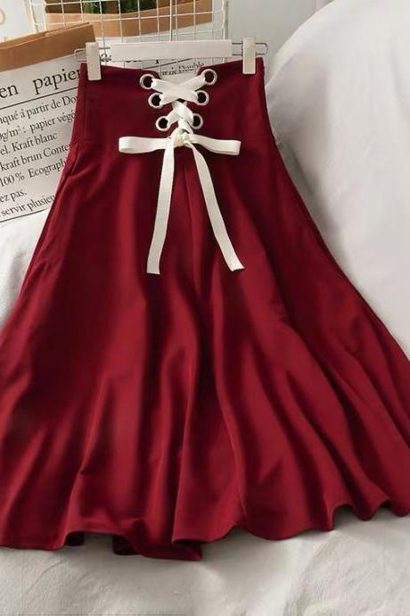Vintage dress, new style, belted back waist, A-line skirt