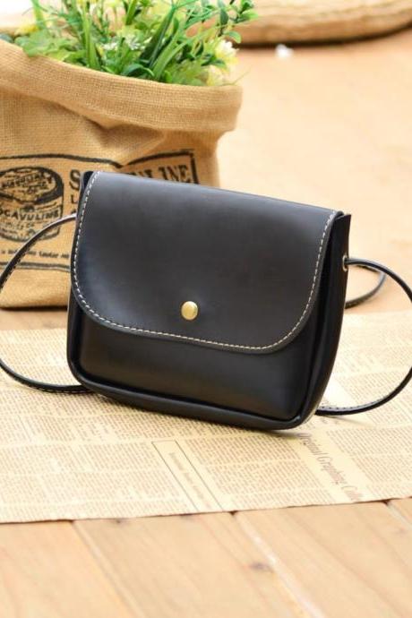 Leather bag , high quality, simple, vintage small bag