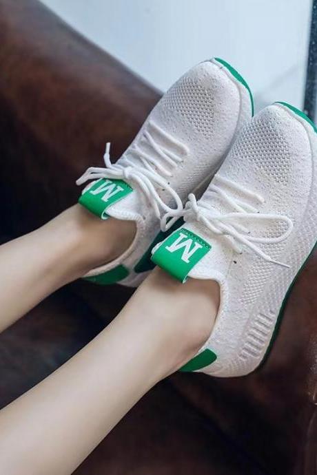 Summer, new, thick-soled dad shoes, fashion sports, small white casual shoes