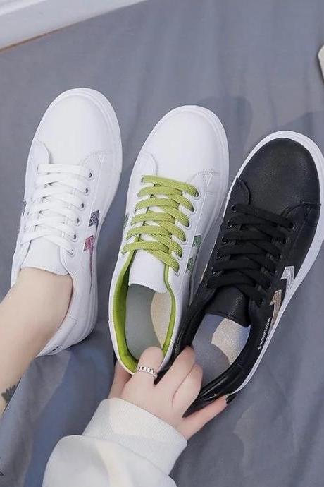New style, fashion, round head, thick sole heighten ,student bandage, all-match small white shoes, casual running shoes
