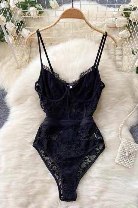 Sexy Lace Halter Top, Inside, Chic, Vacation Style, Versatile Top