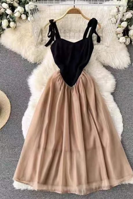 Temperament Halter Dress, Style,vintage, Elegant Dress
