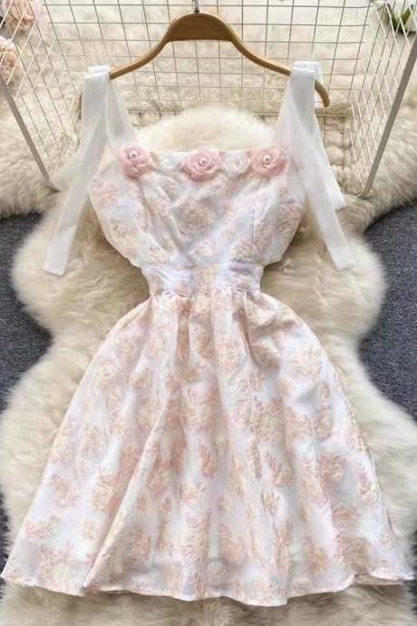 Vintage, jacquard dress,cute dress,princess dress