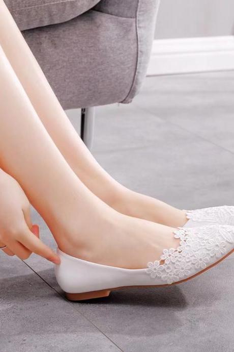 Lace Decor Women Loafers Flats Shoes,girl Shoes