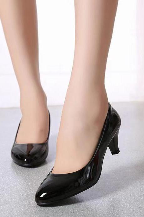 Professional Women&amp;amp;#039;s Shoes, Shallow Pointed Single Shoes, Work Shoes