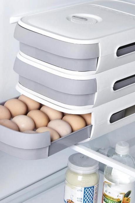 Drawer Type Egg Storage Box Dumpling Food Box