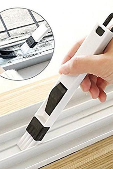 Portable Cleaning Brush Multifunctional Door And Window Keyboard Groove Cleaner Dust Shovel Window Rail Cleaning Tool