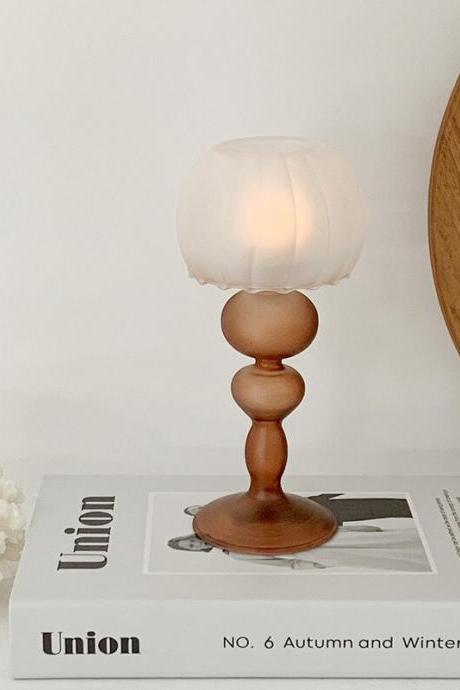 Table Lamp Glass Candle Holders Home Decoration