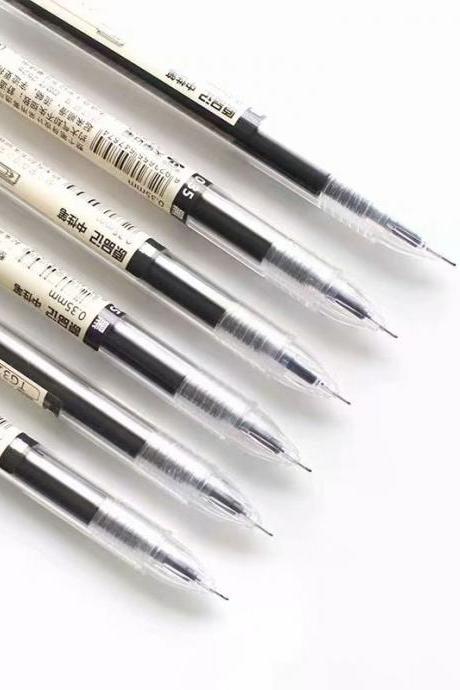 Ballpoint Pen 0.35 Mm Black Blue Ink Pen School Office Student Exam Signature Pens For Writing