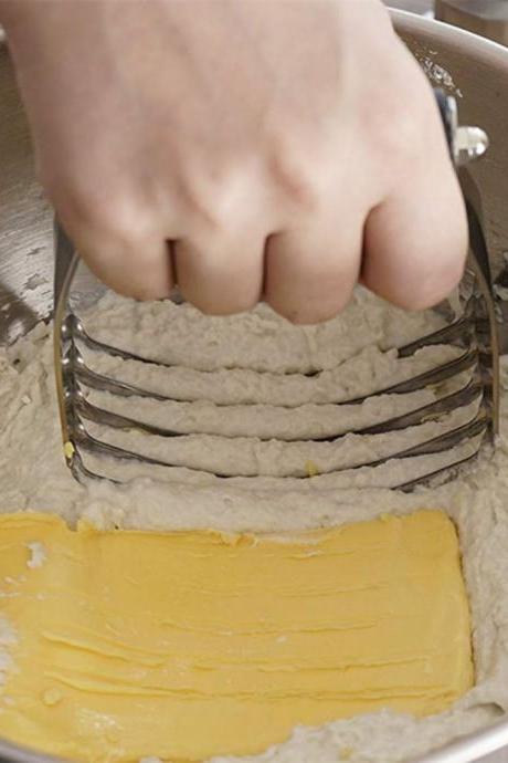 Manual Dough Blender Kneader Bread Maker Stainless Steel Pastry Dough Cutter Flour Mixer For Pasta Pie Cake
