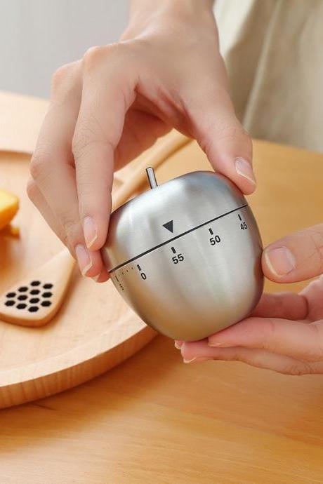 60 Minutes Stainless Steel Mechanical Kitchen Timer Cooking Timer