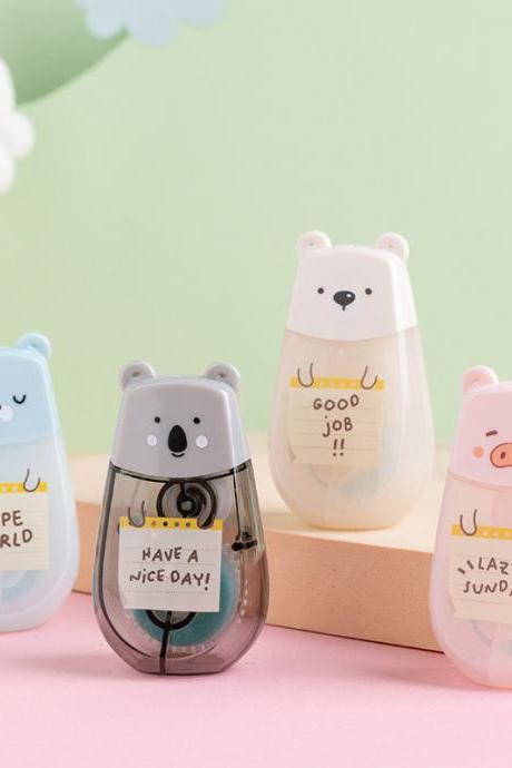 1 Pc Cute Animals Mini Double Sided Adhesive Tape