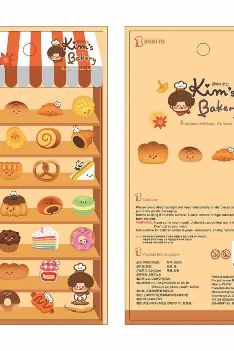 Kim&amp;#039;s Bakery Paper Stickers Scrapbooking Diy Journal Diary Stationery Sticker