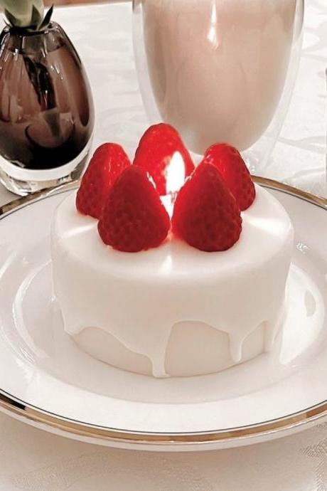 Creative cake shaped scented candles birthday decor aroma candles for home dining table