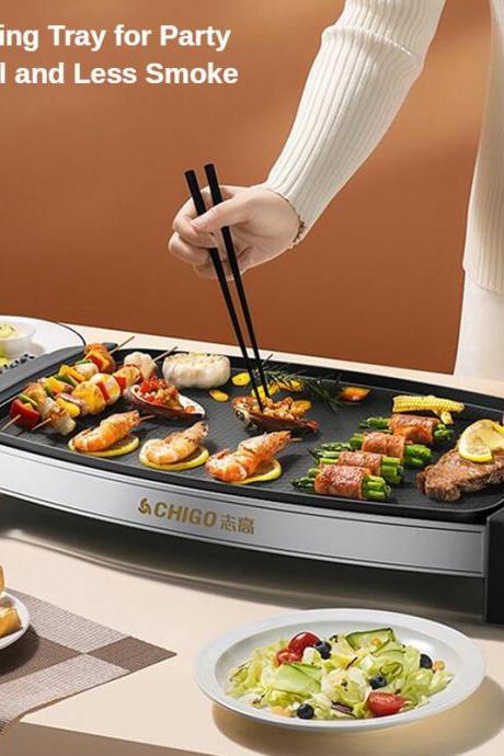 Electric Grill Oven For Home Barbecue Without Smoke