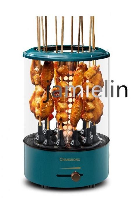 Electric Barbecue Grill Skewer Machine Bbq Skewers Oven Automatic Rotating Smokeless Grill Kebab Rotary Machine
