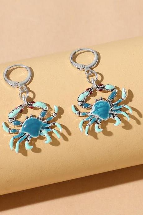 Lovely Crab Shape Drop Earrings For Women Girls Attractive Hook Earrings Dangle Earrings