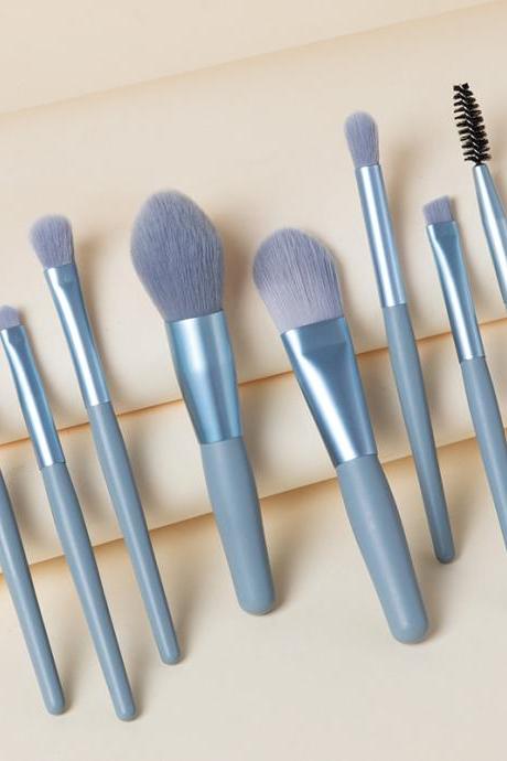 8Pcs/set Soft Bristle Concealer Makeup Brushes and Tool Blusher Eyeshadow Brush Blending Professional Makeup Brush Set