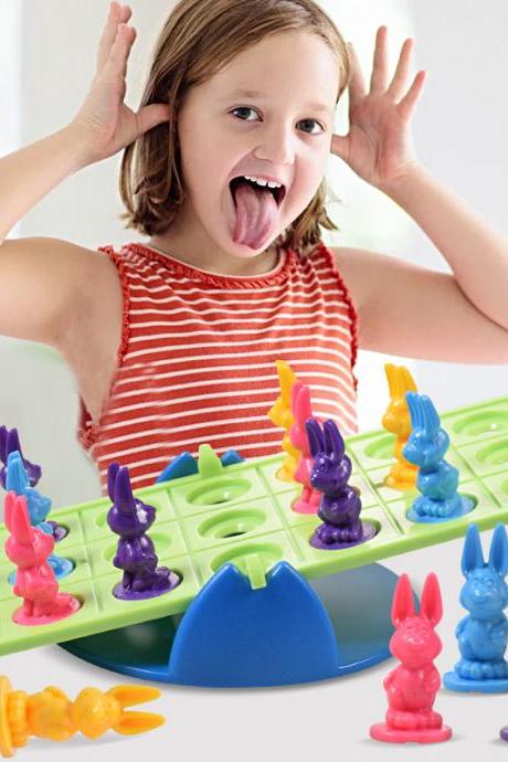 Kids Toys Rabbit Balanced Seesaw Mini Leisure Balance Game Toys