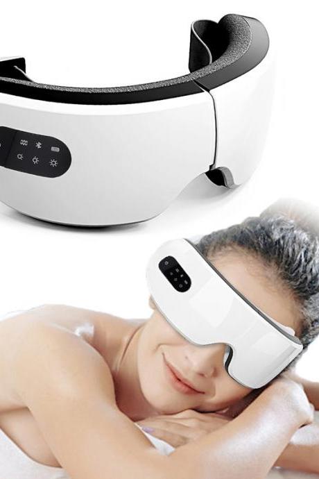 Electric Eye Massager Smart Vibration Hot Compress Relieves Fatigue And Dark Circles Eye Mask With Bluetooth Eye Care Instrument