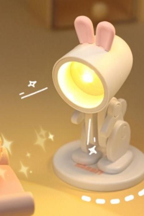 Led Night Light Mini Pet Cute Lamp Ins Student Gift Cartoon Pet Folding Table Lamp Kids Room Bedside Bedroom Living Room Decor