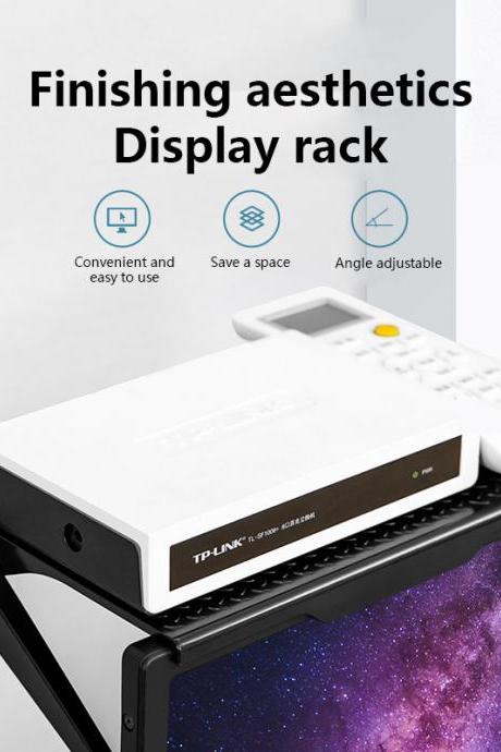 Punch- Computer Monitor Rack Plastic Tv Set-top Box Screen Bracket Router Storage Rack