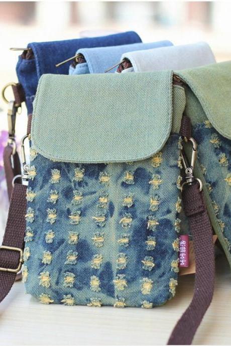 Small Shoulder Bags Nylon Women Mobile Phone Bag Mini Female Messenger Purse Wallet Purse Crossbody Messenger Mobile Bag