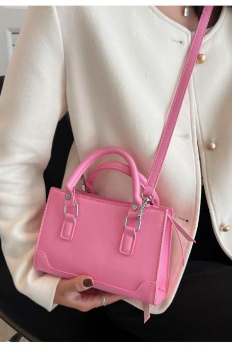 Candy Color Handbags Designer Pink Square Shoulder Blue Bag Female Small Crossbody Bags for Women 2023 Purses Tote Clutch Chic