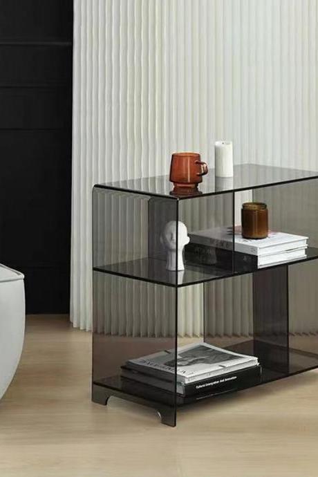 Nordic Light Luxury Acrylic Sofa Side Cabinet Side Table Home Simple Movable Side Table Coffee Table Corner Table