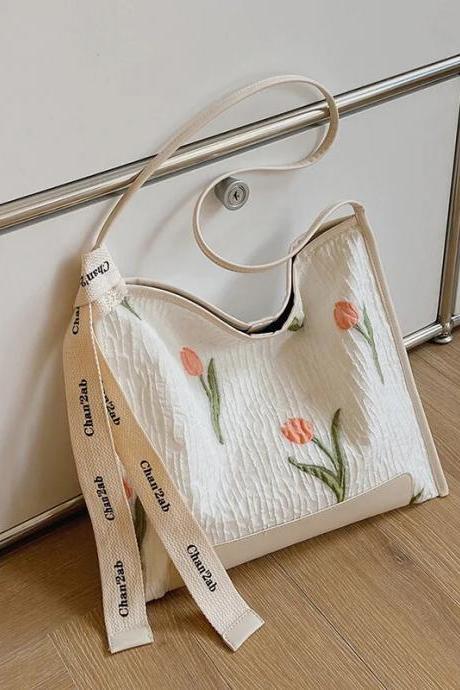 Fashion Female Tote Bags Korean Version Large Capacity Ladies Cross-body Pouch Printing Summer Party Women Shoulder Bag