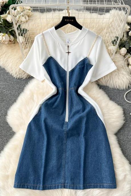 White Lace Dress - Denim Dresses | Women Dresses | Luulla