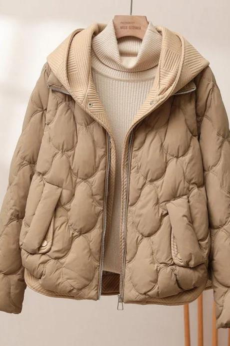 Pink Long Winter Coat With Fur Hood on Luulla