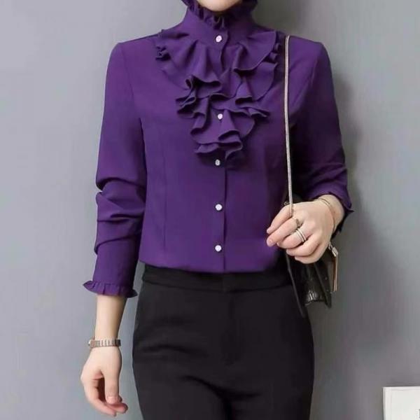 New Blouses, Long Sleeved Blouses, OL Collars, Offices
