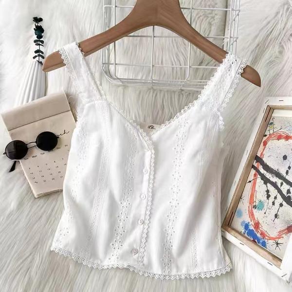 Lace halter tank top, summer, sweet and cute top