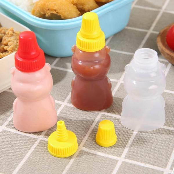 Mini Squeeze Sauce Ketchup Bottle Portable Small Salad Dressing Container