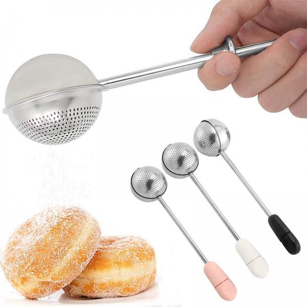 Powder Sugar Shaker Duster Sifter Dusting Wand For Sugar Flour Spices Powdered Sugar Sifter