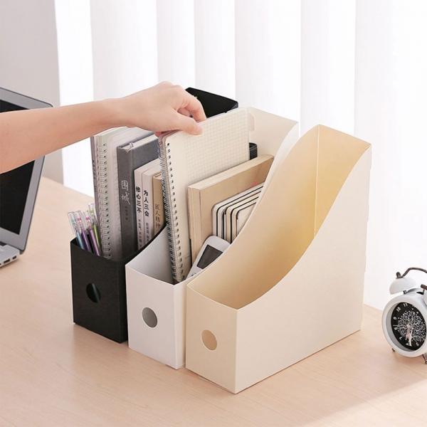 Simple Office Document File Storage Box Folding Desktop Organizer Multi Functional Book Pencil Sundries Storage Box