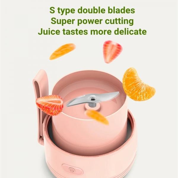 Home Kitchen Appliances 300ML Electric Juice Blender Portable Juicer Cup USB Charging Wireless 