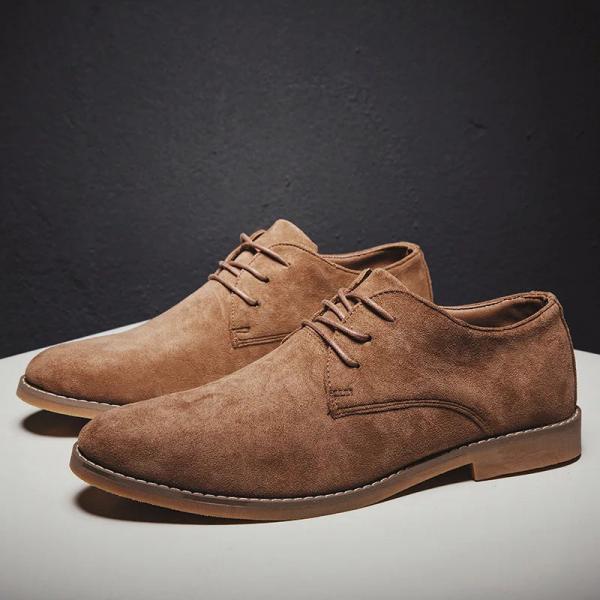 light brown suede dress shoes SUITSUPPLY Light Brown Derby, Italian Calf Suede, Size: 10.5, Men's Shoes